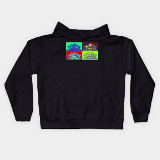 Peekaboo Starbucks pop art Kids Hoodie